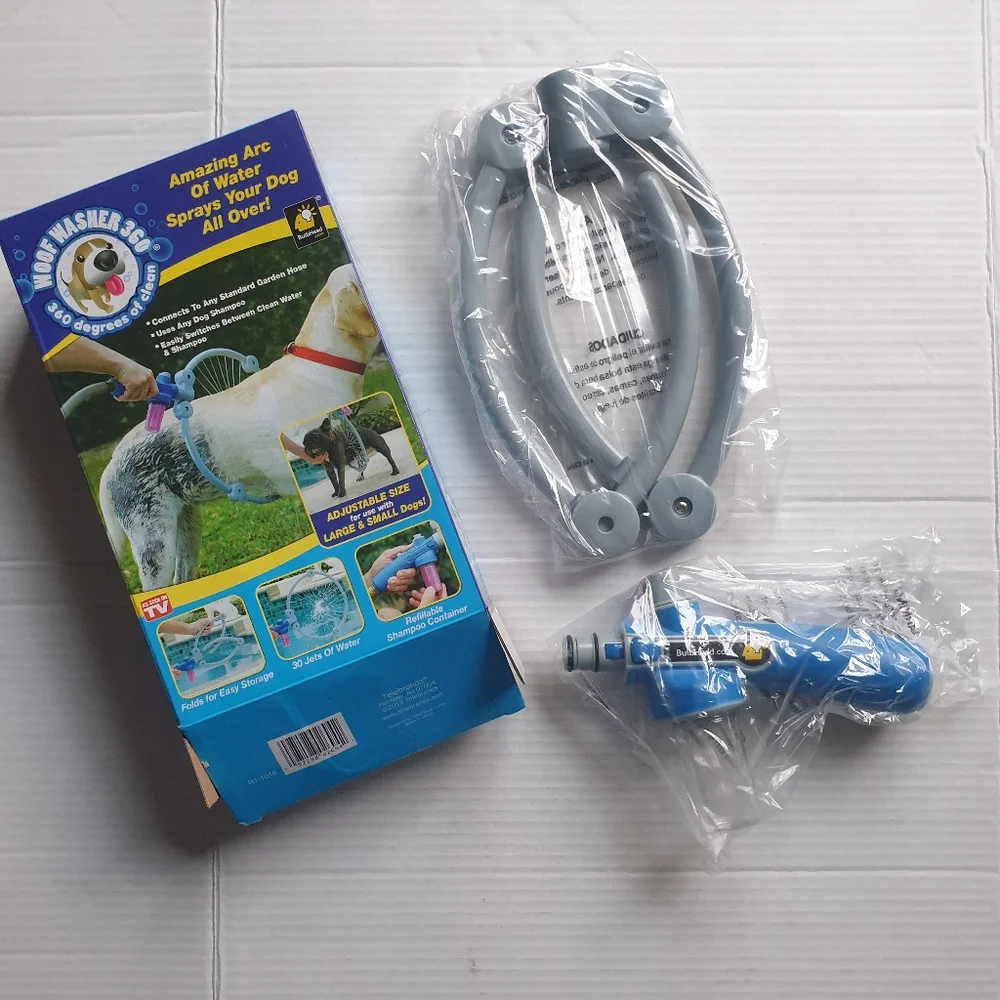 As Seen on TV Dog Woof Washer w/360° Connect Hose Ring Washer Tool for All Breed